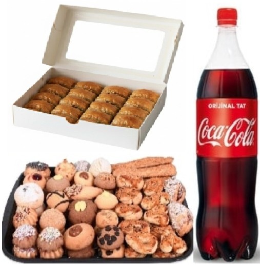 1 Litre Kola İle Tamamlanmış Cevizli Menü Samsun pasta