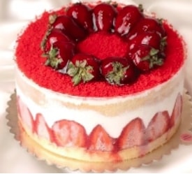 2-3 Kişilik Bol Çilekli Mois Pasta Samsun pasta