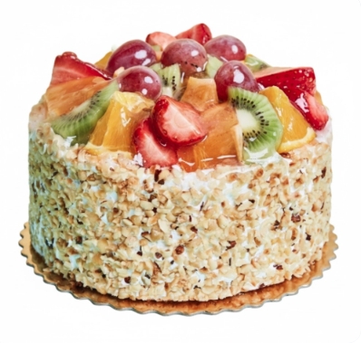 4 kişilik Karışık Meyveli yaş pasta Yuvarlak pasta Samsun pasta