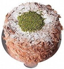 6-9 Kişilik Premium Tat Deneyimi Çikolatalı Fıstıklı Samsun pasta