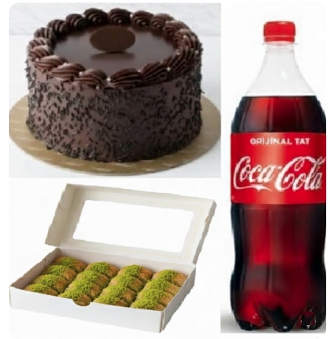 Avantajlı Fırsat Menüsü - 4-6 Kişilik Yaş Pasta + Fıstıklı Baklava Samsun pasta