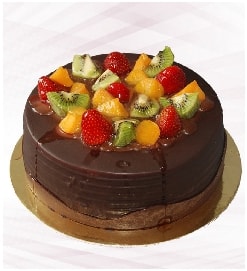 Taptaze Karışık Meyveli Hasbahçe Yaş Pasta 2-3 Kişilik Samsun pasta